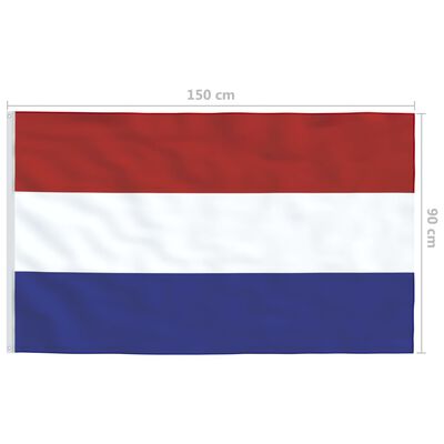vidaXL Флаг на Нидерландия, 90x150 см