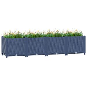 vidaXL Повдигната леха, 160x40x38 см, полипропилен