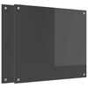 vidaXL Кухненски гръб 2 pcs Тъмен сив 70 x 60 cm закалено стъкло
