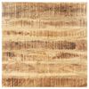 vidaXL Плот за маса, мангово дърво масив, 25-27 мм, 80x80 cм
