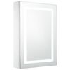 vidaXL LED шкаф с огледало за баня, 50x13x70 см