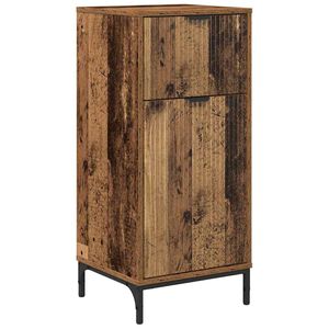 vidaXL Шкаф за баня Старо дърво 39,5 x 36 x 88 см