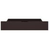 vidaXL Рамка за легло с 2 чекмеджета тъмнокафява 90x200 см бор масив
