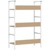 vidaXL Библиотека с 3 рафта, дъб, 60x27,6x90,5 см, инженерно дърво