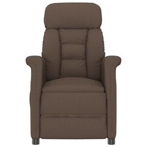 vidaXL Масажен стол Кафяво 96.5 x 70.5 x 95 см Микрофибър
