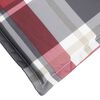 vidaXL Шалте за шезлонг, червено каре, 200x60x3 см, Оксфорд плат