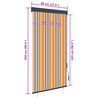 vidaXL Външна ролетна щора, 80x250 см, жълто и синьо