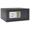 vidaXL Цифров сейф с заключване Тъмносив 42 x 37 x 20 см Стомана