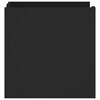 vidaXL Нощно шкафче, черно, 45x50x50 см, инженерно дърво