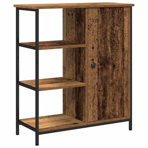 vidaXL Служебен шкаф Старо дърво 70 x 30 x 80 см