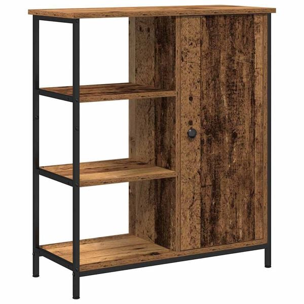 vidaXL Служебен шкаф Старо дърво 70 x 30 x 80 см