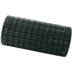 vidaXL Европейска ограда 0,6 x 10 м Желязо с PVC покритие Зелено