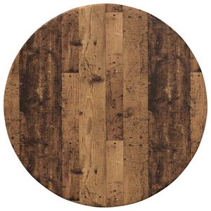 vidaXL Топ за маса Старо дърво &Oslash; 40 x 1,5 cm Инженерно дърво