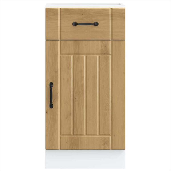 vidaXL Кухненски шкаф Lucca, дъб артизан, инженерно дърво