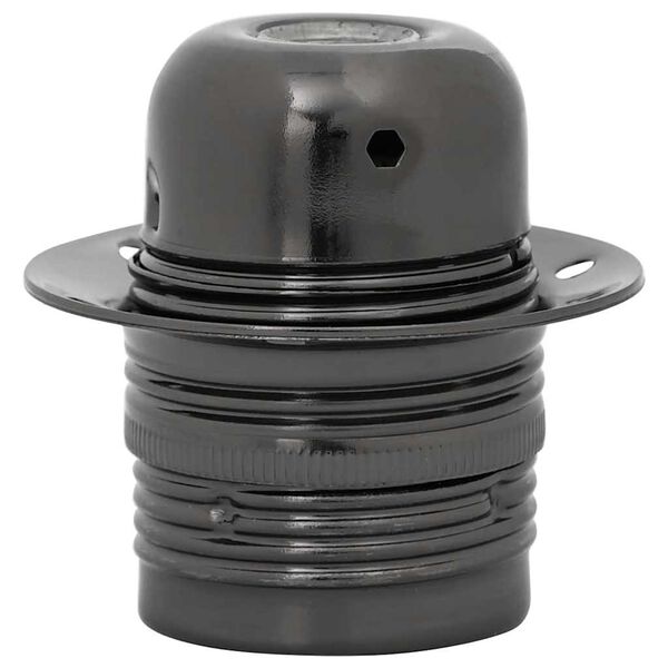 vidaXL Лампи 2 бр. лъскави черни E27