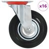 vidaXL 16 бр въртящи се колела, 125 мм
