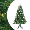 vidaXL С изкуствено коледно дърво с 150 LED светодиода Зелен 150 cm