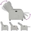 vidaXL Recliner Chair Cloud Grey Fabric