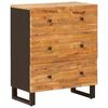 vidaXL Шкаф за съхранение 60 x 33 x 75 cm Солидно мангово дърво Кафяво