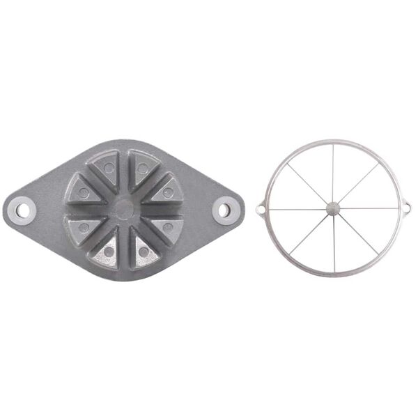 vidaXL Нарезвач за плодове Сребрист 20 x 20 x 48 см Лят алуминий