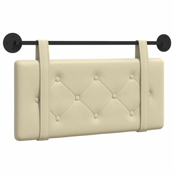 vidaXL Висяща табла Монтиране на стена Крем 80 cm Изкуствена