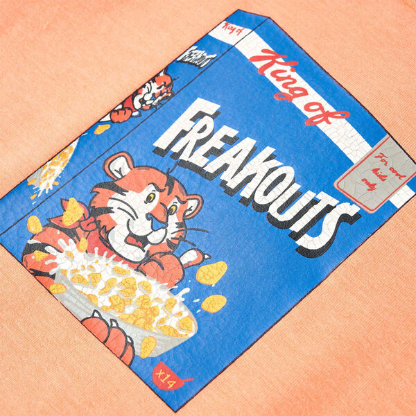 Детска тениска с къси ръкави, неоново оранжево, 140