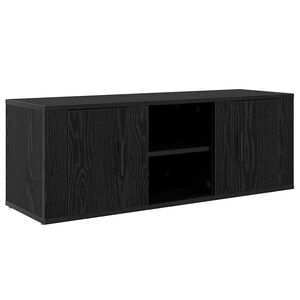 vidaXL ТВ шкаф 100 x 31,5 x 35 см Черния дъб Инженерна дървесина
