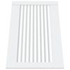 vidaXL Врати за шкафове решетен дизайн 4 бр бял 39,5x59,4 см бор масив