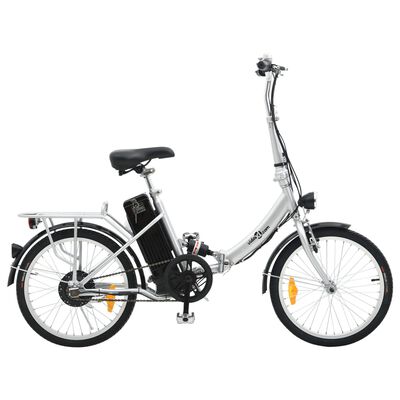 vidaXL Сгъваем електрически велосипед с литиево-йонна батерия алуминий