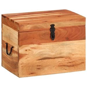 vidaXL Кутия за съхранение, 39x28x31 см, акациево дърво масив
