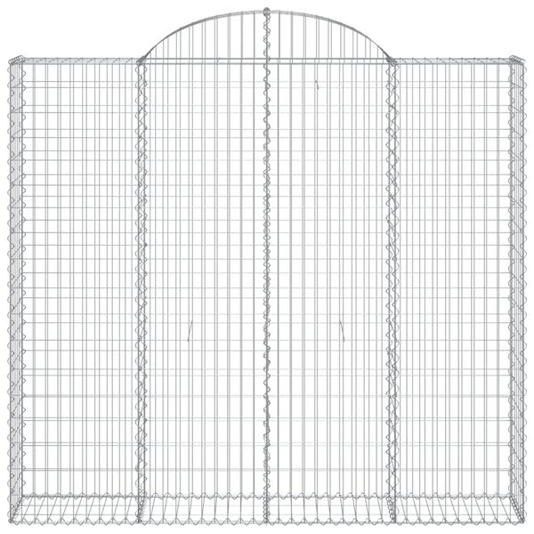 vidaXL Габионни кошници арка 25 бр 200x50x180/200см поцинковано желязо