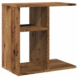 vidaXL Странична маса Старо дърво 50x30x50 cm Инженерно дърво