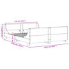 vidaXL Рамка за легло без матрак, восъчнокафяво, 135x190 см, бор масив