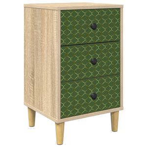 vidaXL Нощен шкаф GELEEN Дъб сонома 36 x 33 x 60 см