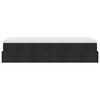 vidaXL Османска легло с матрак, черно, 90x200 см, плат