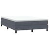 vidaXL Box Spring легло без матрак Тъмно сиво 140x210 cm Кадифе