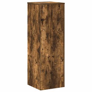 vidaXL Поставка за растения, опушен дъб, 33x33x100 см, инженерно дърво