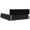 vidaXL Легло с място за съхранение Черно 180 x 200 cm Изкуствена