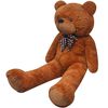 vidaXL Мека плюшена играчка мече XXL кафяво 85 см