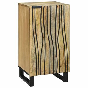 vidaXL Страничен шкаф Кафяво 40 x 33 x 75 см мангово дърво масив