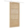 vidaXL Преплъзваща се врата 93 x 202 cm Инженерна дървесина