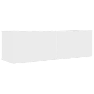 vidaXL ТВ шкафове, 4 бр, бели, 100x30x30 см, ПДЧ
