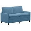 vidaXL Диван Синьо 156 x 81 x 87,5 см Текстил
