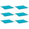 vidaXL Възглавници за градински стол 6 бр тюркоаз 40x40x4 см текстил