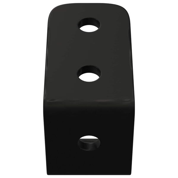 vidaXL Куки 2 pcs Черно M5 x 110 мм Желязо