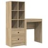 vidaXL Бюро Сонома дъб 105,5 x 34 x 127 см 2 бр.