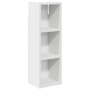 vidaXL Банен стенен шкаф с рафт със съхранение Бял 20 x 16 x 62,5 см