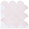 vidaXL Плочка с рибена люспа 50 бр. Светло розово 30 x 30 cm
