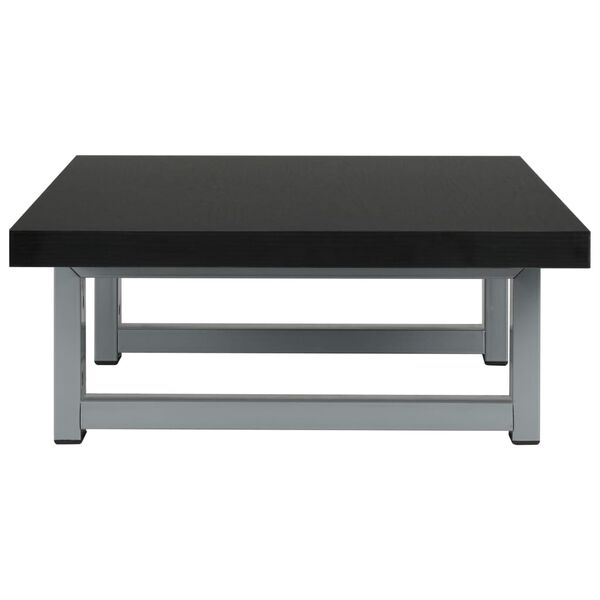 vidaXL Обзавеждане за баня, черно, 60x40x16,3 см