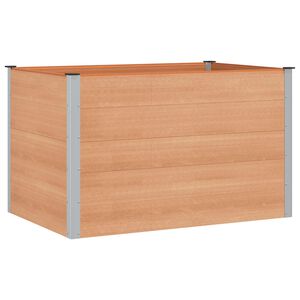 vidaXL Градинска повдигната леха Кафяво 150 x 100 x 91 cm